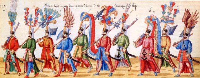 Marching Ottoman army