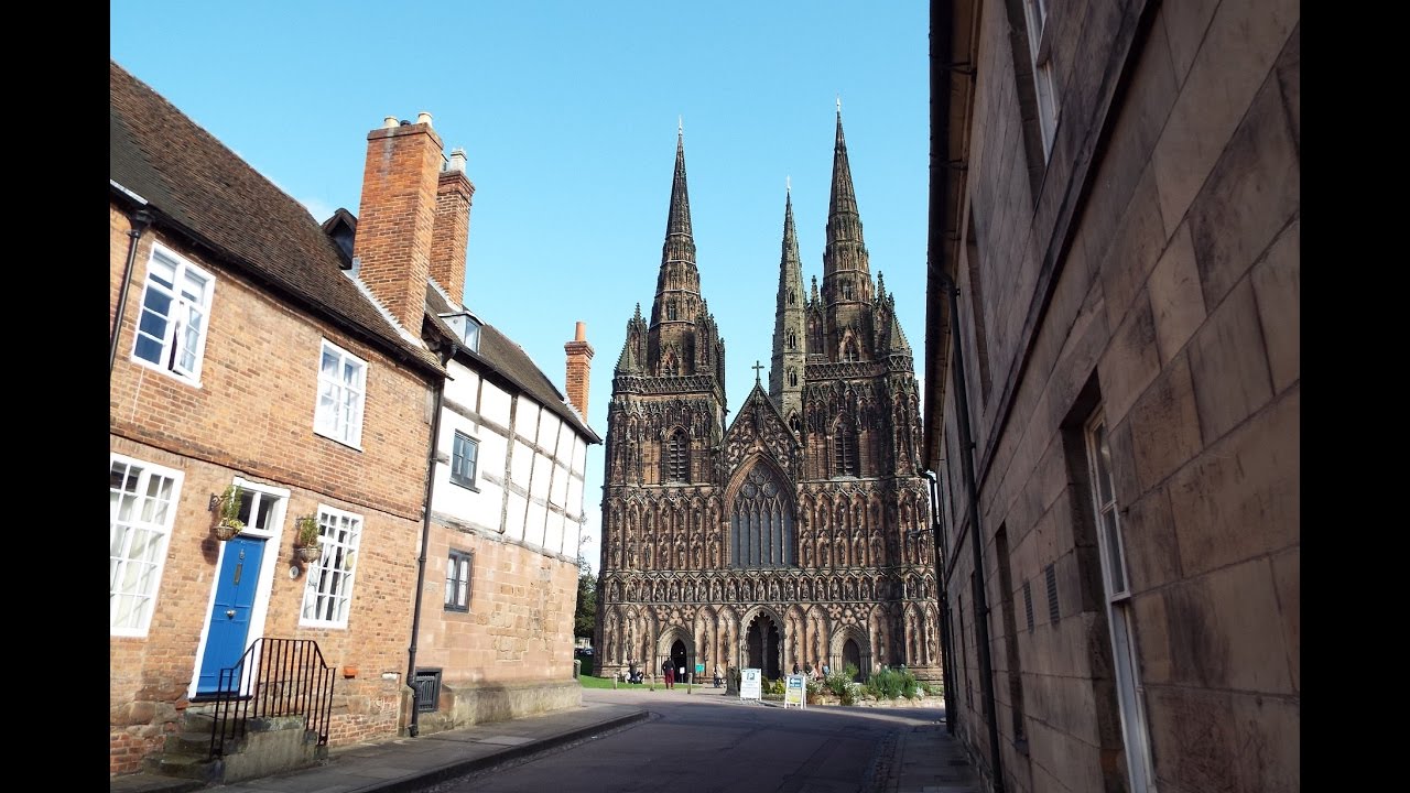 The city of Lichfield and its magnificent Cathedral